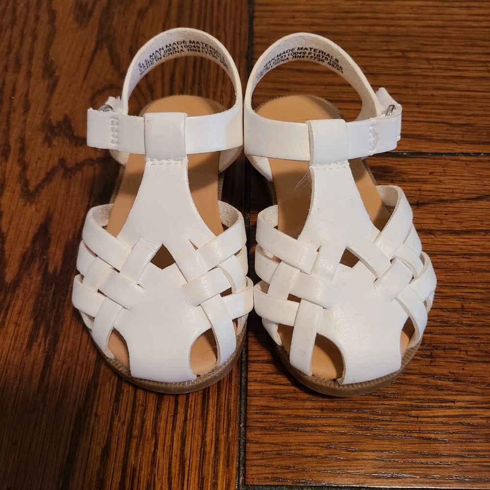White Kids Sandals Cat&Jack